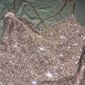 Alexia Admor Gold Sequin Dress